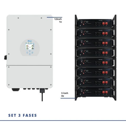 Blauhoff battery set 3 phase 12kWh inverter + 40kWh battery
